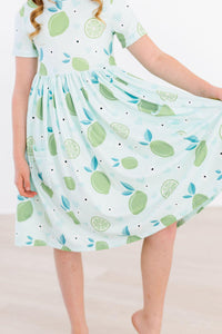 Short Sleeve Pocket Twirl Dress