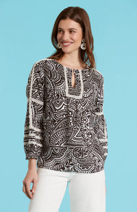 Reese Graphic Paisley Top