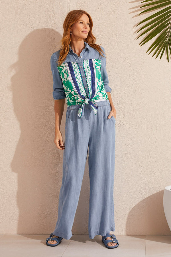 Flowy Pull-On Wide Leg Pant