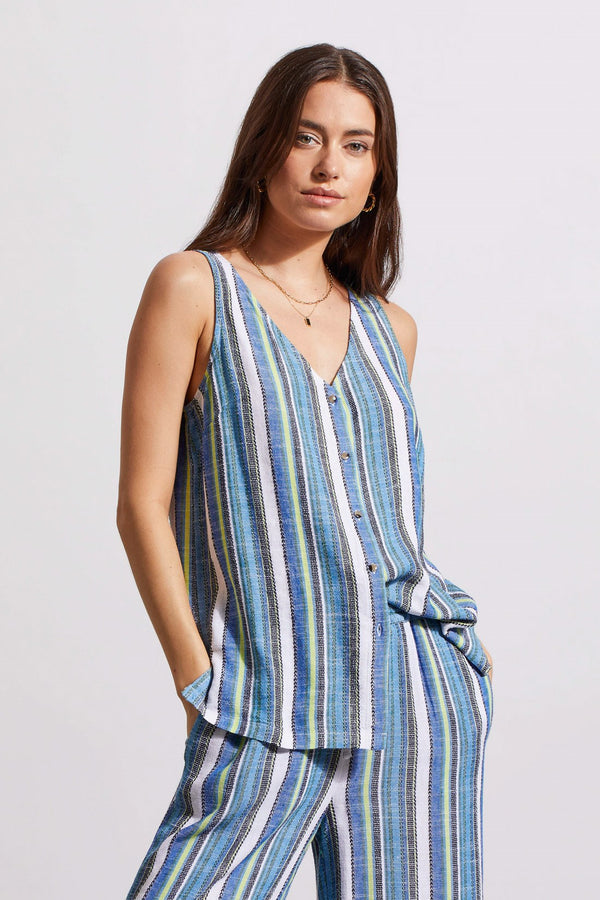 Flowy Button Down Cami With Side Slits