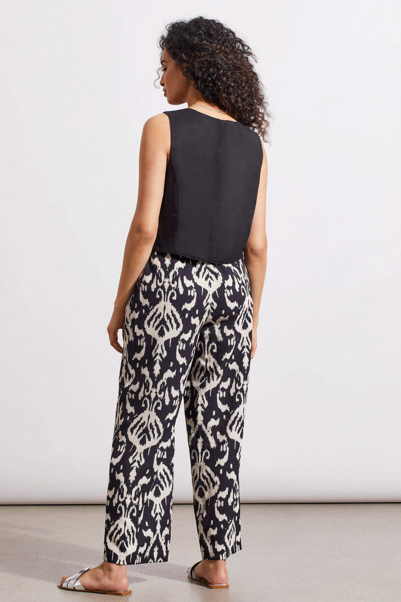Pull On Belted Ankle Pant