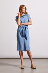 Shirt Dress With Front Wrap