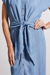 Shirt Dress With Front Wrap