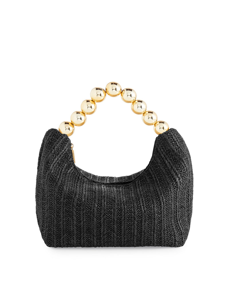 Alys Top Handle Black Bag