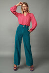 Corduroy High Waisted Wide Pants