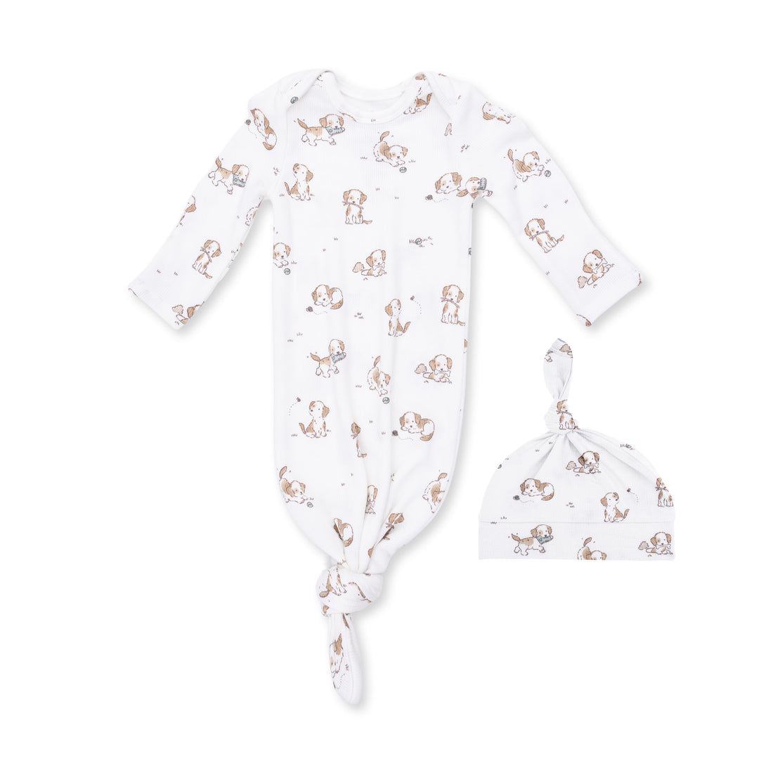 Knotted Gown and Beanie Hat