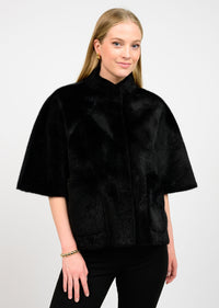 Faux Capelet Jacket