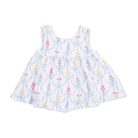 Infant Dress w. Bow and Bloomer