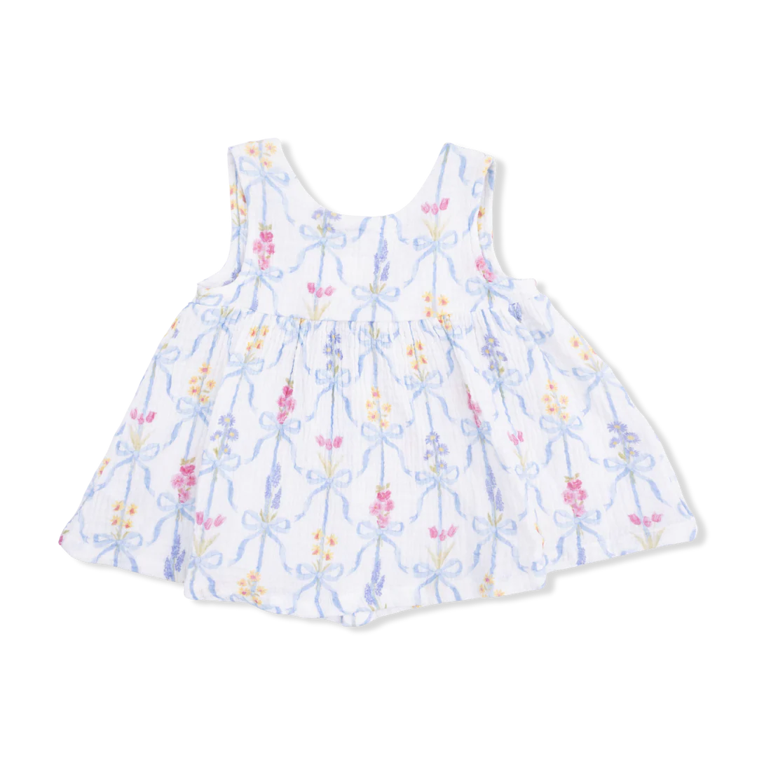 Infant Dress w. Bow and Bloomer
