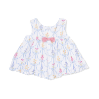 Infant Dress w. Bow and Bloomer