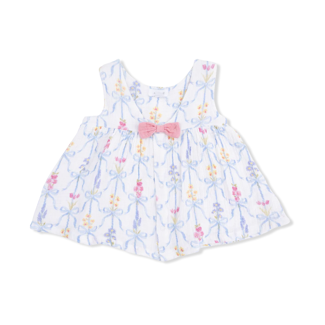 Infant Dress w. Bow and Bloomer