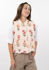 Quilted Scallop Vest
