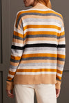 Long Sleeve Crew Neck Stripe Sweater