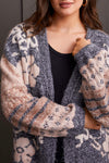 Jacquard Sweater Cardigan