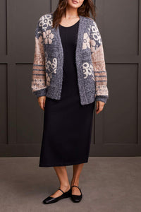 Jacquard Sweater Cardigan