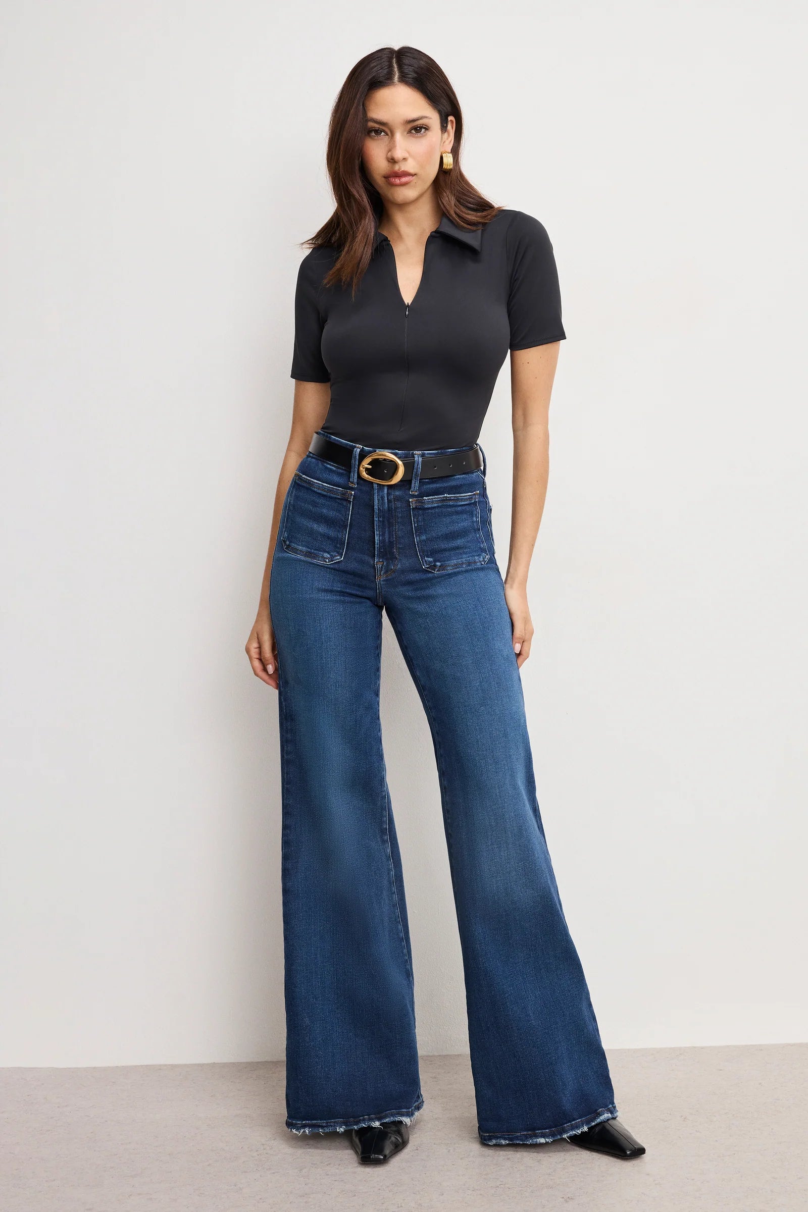 Soft Tech Good Waist Palazzo Jeans
