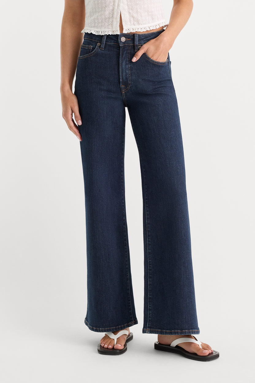 Good Waist Palazzo Ankle Jeans