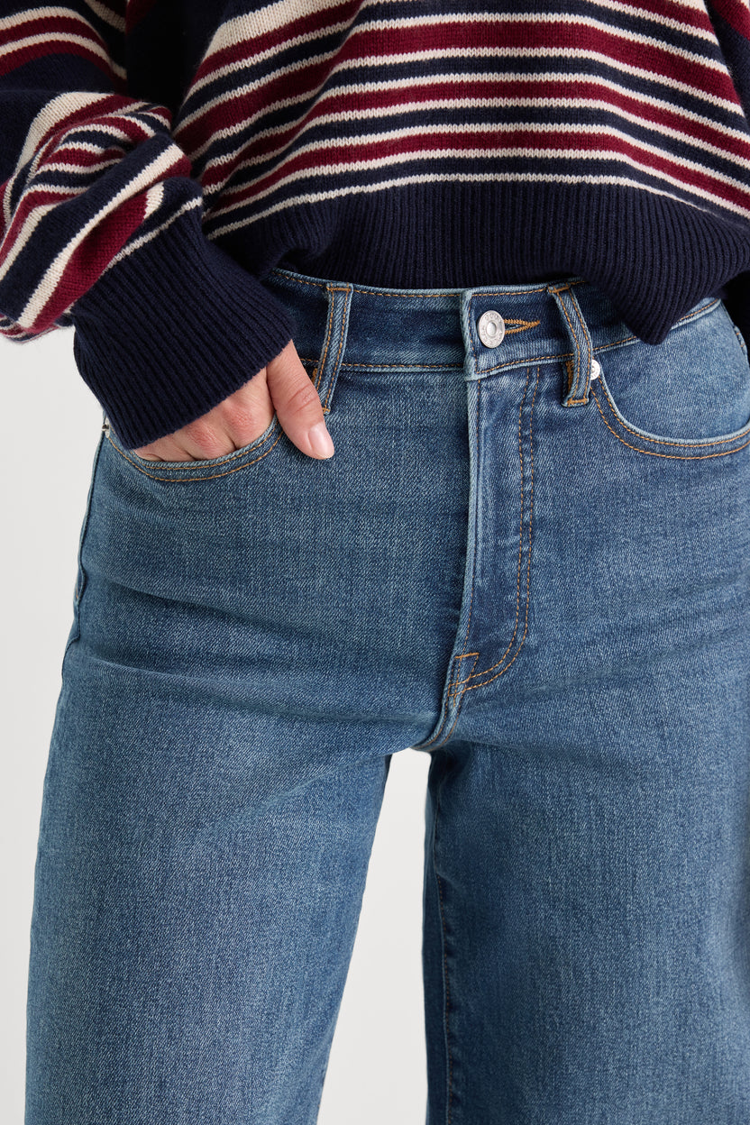 Good Waist Palazzo Ankle Jeans