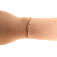 2MM Gold Beaded Bracelet