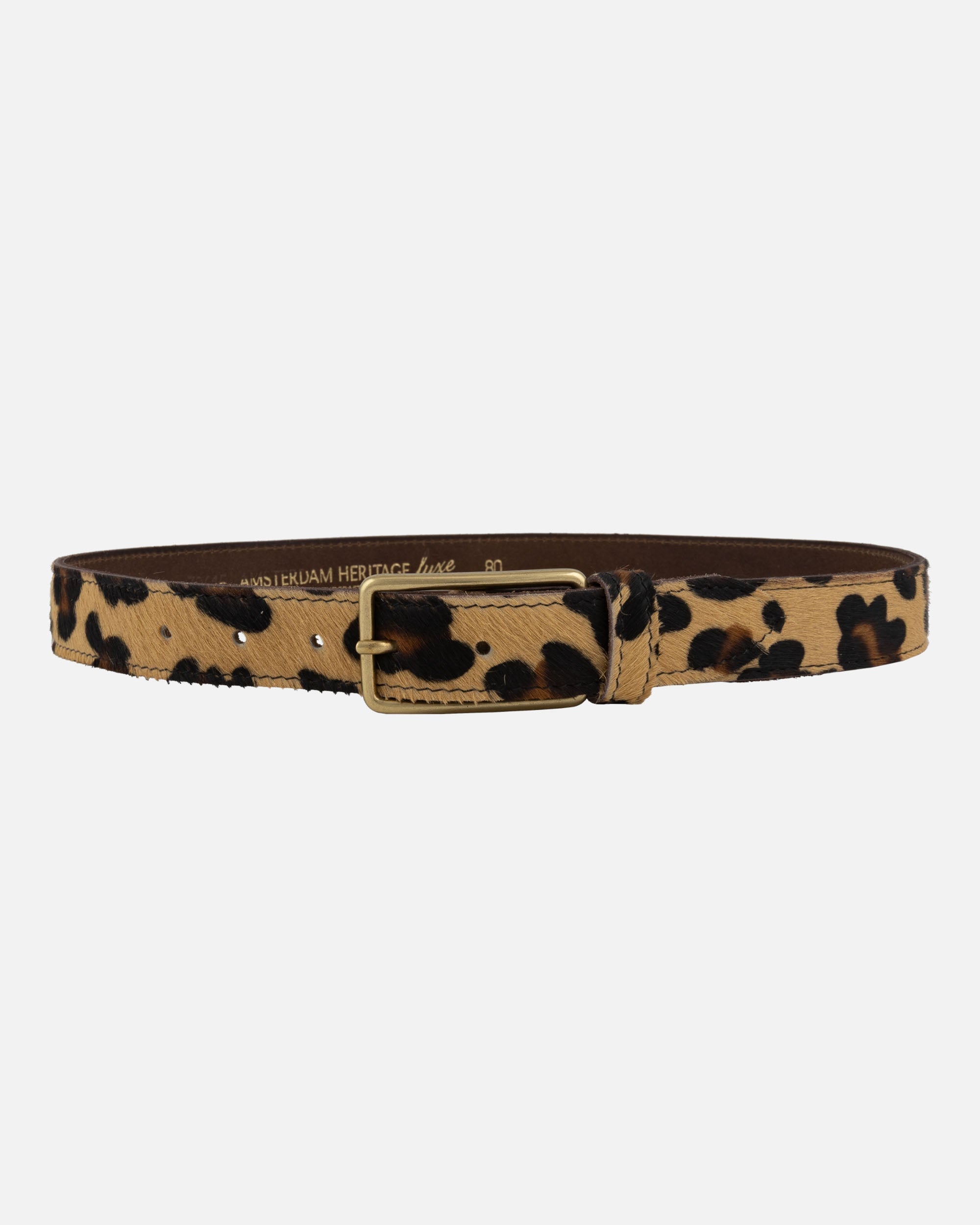 Ruth Animal Print Full Grain Belt