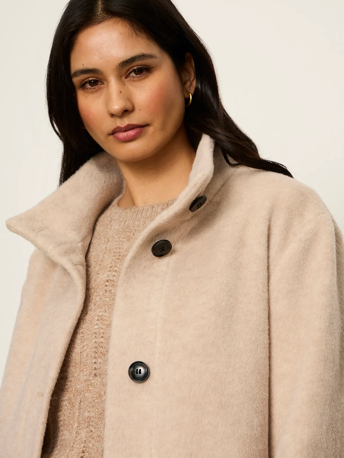Bundled Wool Coat