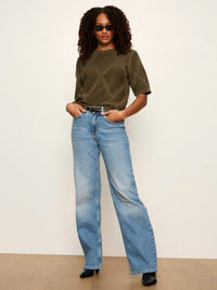 Diamond Stitch Sweater Tee