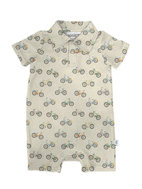 Short Sleeve Polo Romper