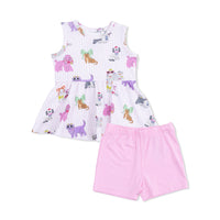 Peplum Tank Top and Bike Short