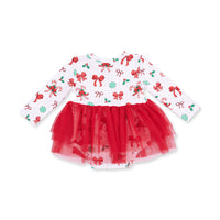 Long Sleeve Tutu Bodysuit Dress