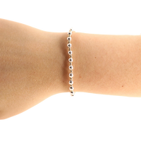 Mini Katy Bracelet in Silver with Gold- Extended