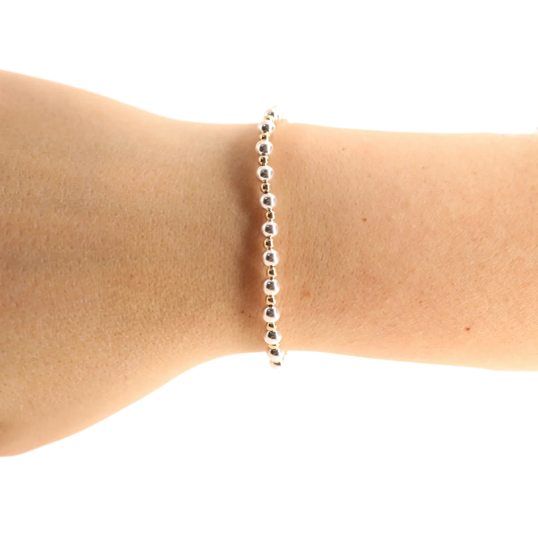 Mini Katy Bracelet in Silver with Gold- Extended