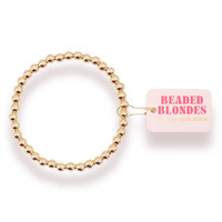 5mm Gold Beaded Bracelet