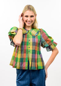 Blocks of Plaid Top