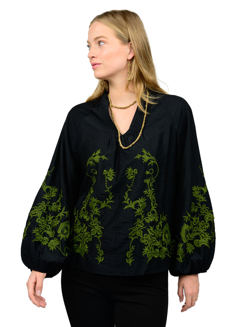 Poet Embroidered Top