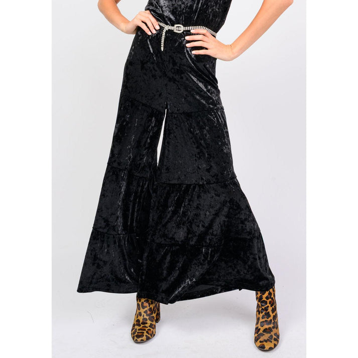 Tiered Velvet Pant