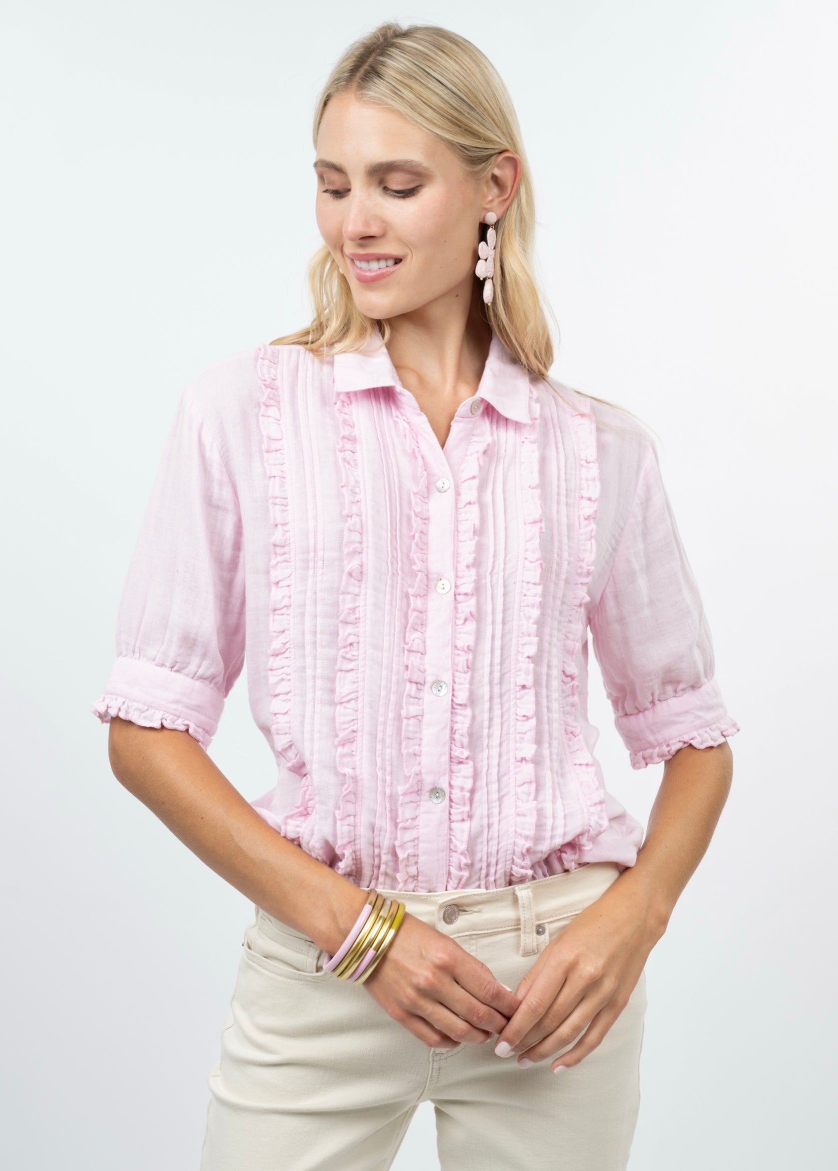 Tuxedo Gauze Shirt