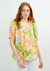 Tropical Floral Popover Top