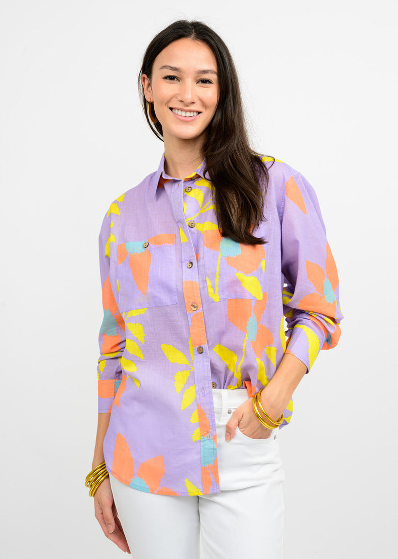 Large Floral Camp Top