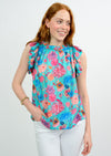 Ruffled Edges Satin Top