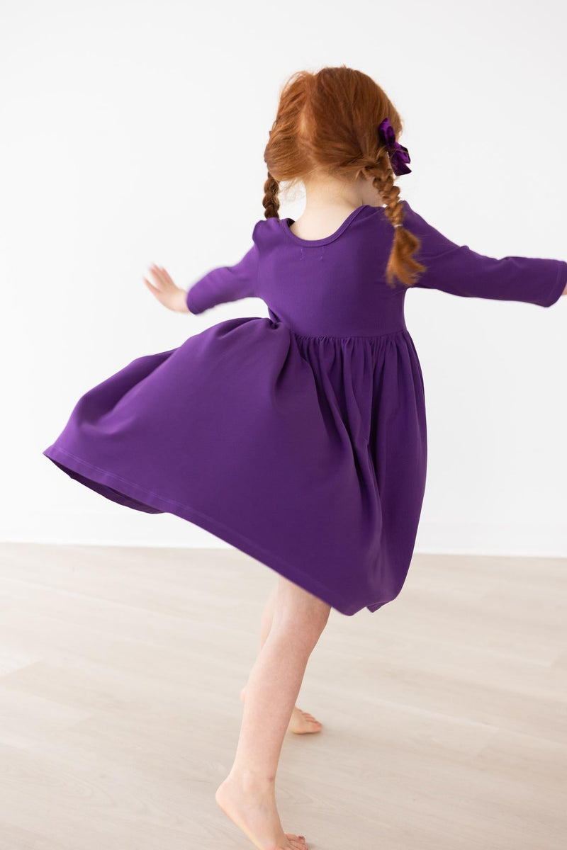 3/4 Sleeve Pocket Twirl Dress