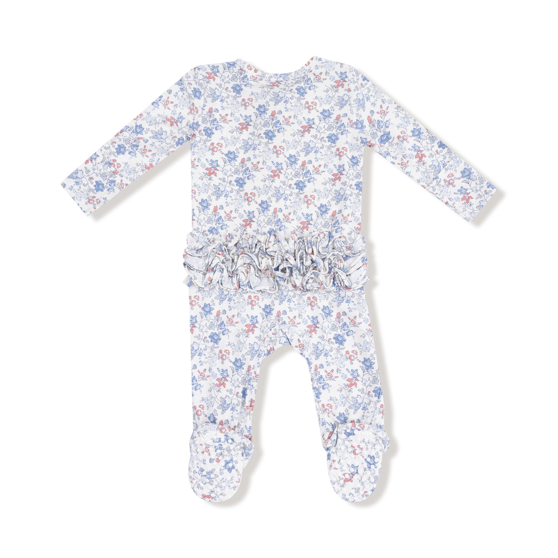 2 Way Zipper Ruffle Back Footie