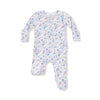 2 Way Zipper Ruffle Back Footie