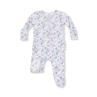 2 Way Zipper Ruffle Back Footie