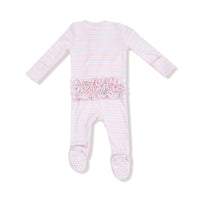 2 Way Zipper Ruffle Back Footie