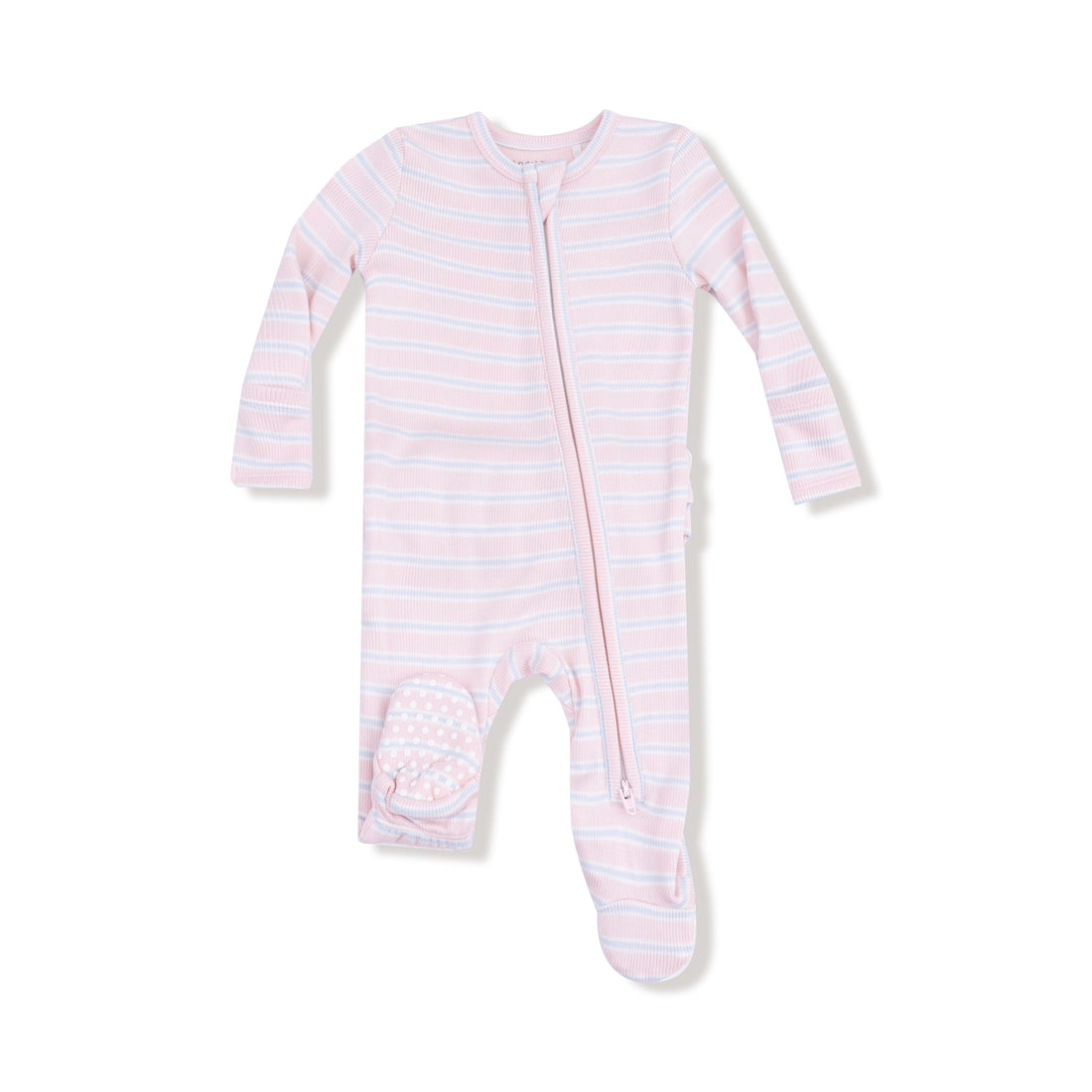 2 Way Zipper Ruffle Back Footie
