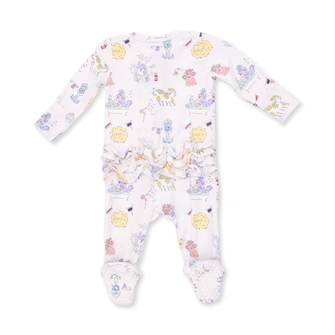 2 Way Ruffle Back Zipper Footie