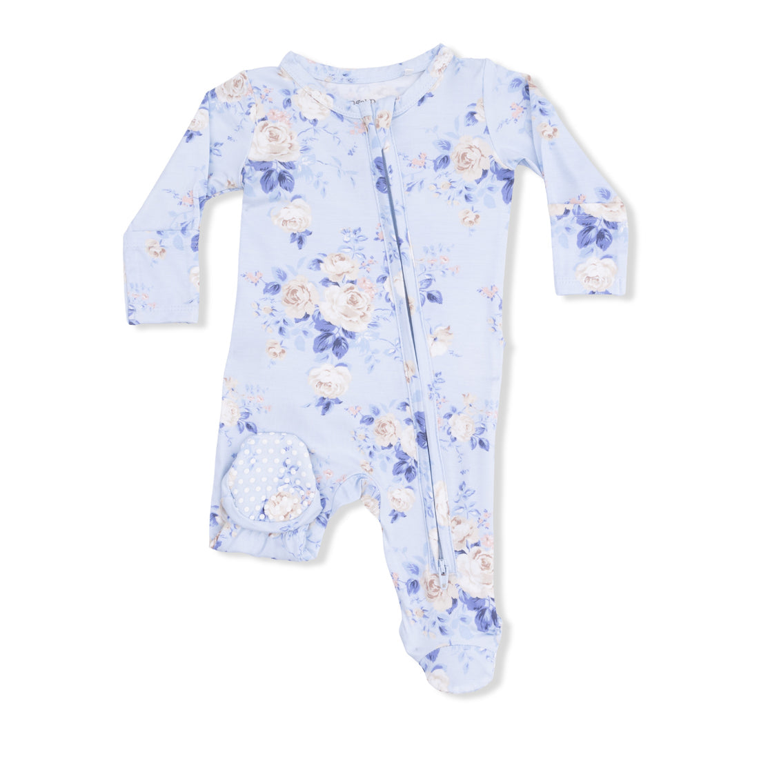 2 Way Ruffle Back Zipper Footie