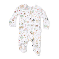 2 Way Ruffle Back Zipper Footie