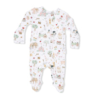 2 Way Ruffle Back Zipper Footie