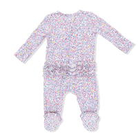 2 Way Ruffle Back Zipper Footie